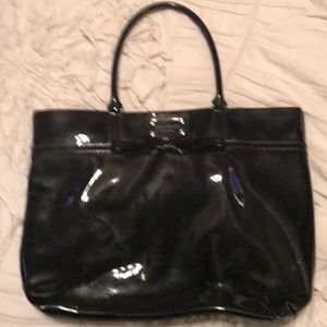 Late Spade Patent Leather - Bow Detail Bag